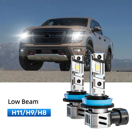 Best H11 LED low beam bulbs replacement for 2016-2021 Nissan Titan XD