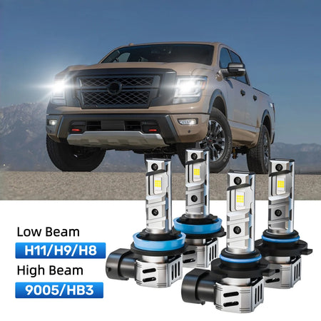 Best LED headlight bulbs replacement for 2016-2021 Nissan Titan XD