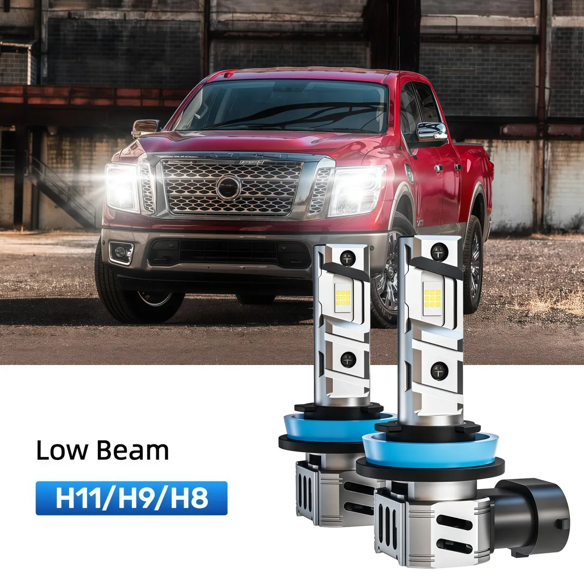 Best H11 LED low beam bulbs replacement for 2017-2019 Nissan Titan