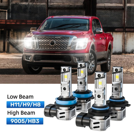 Best LED headlight bulbs replacement for 2017-2019 Nissan Titan
