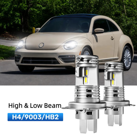 Best H4 LED headlight bulbs replacement for 2017-2019 Volkswagen Beetle