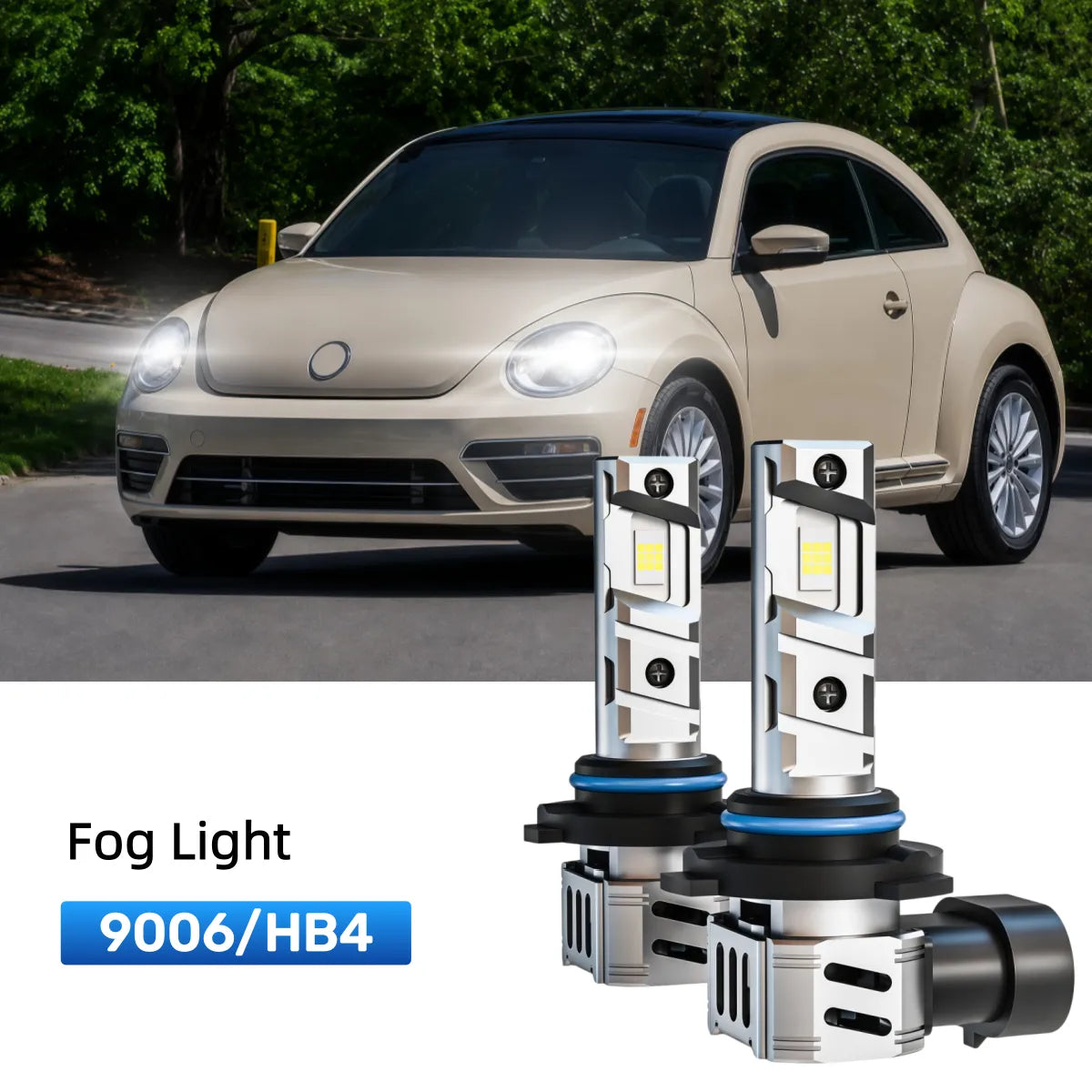 Fit for 2017-2019 Volkswagen Beetle H4/9003 LED Headlight Bulbs Upgrade | Brighter and Safer