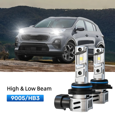 Best 9005 LED headlight bulbs replacement for 2017-2022 Kia Sportage