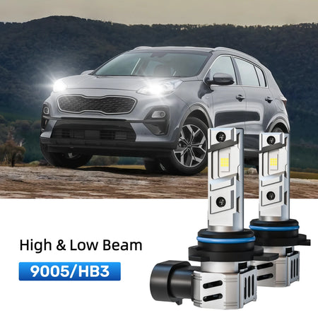 Best 9005 LED headlight bulbs replacement for 2017-2022 Kia Sportage