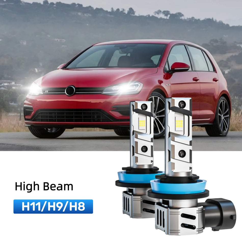Best H11 LED high beam bulbs replacement for 2018-2020 Volkswagen Golf