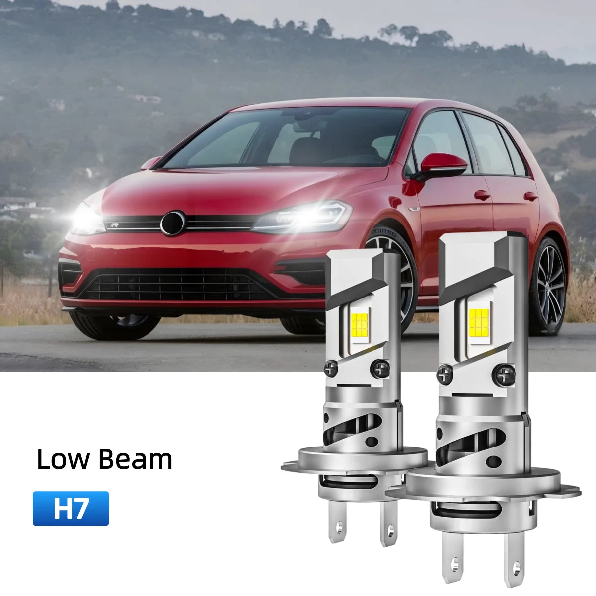 Best H7 LED low beam bulbs replacement for 2018-2020 Volkswagen Golf