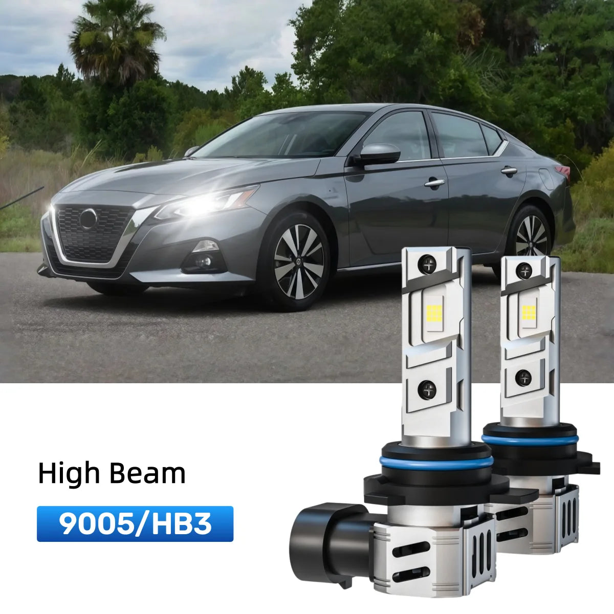 Best 9005 LED high beam bulbs replacement for 2019-2022 Nissan Altima