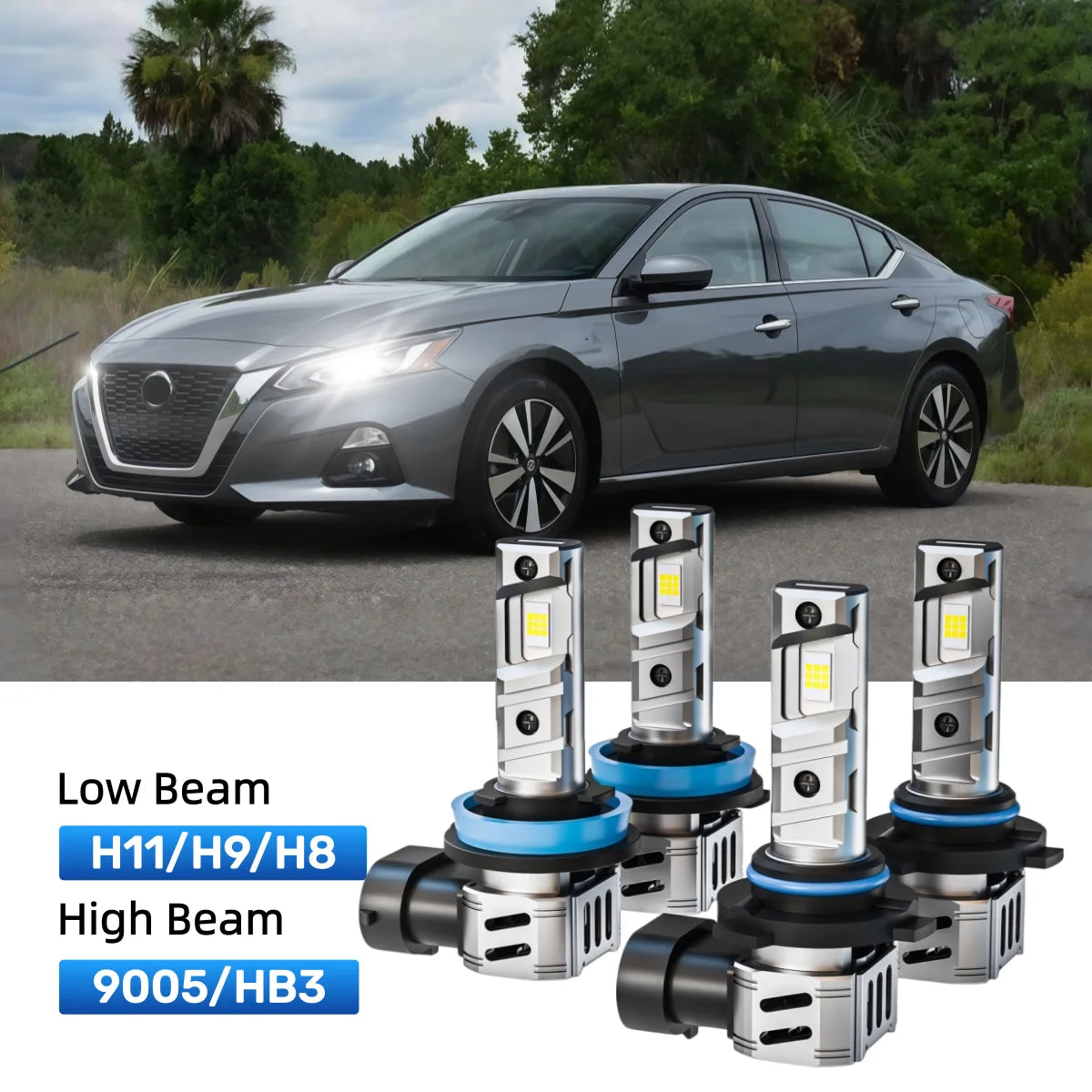 Best LED headlight bulbs replacement for 2019-2022 Nissan Altima