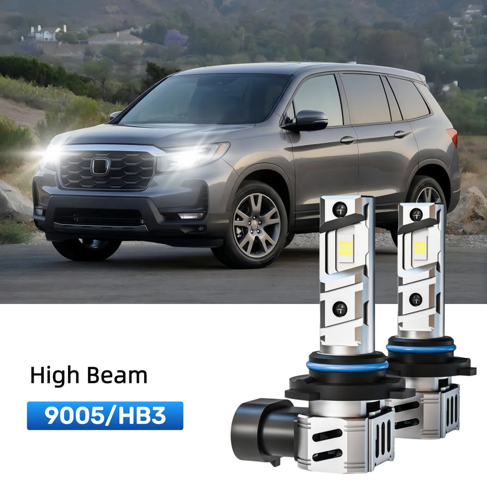Fit for 2019-2022 Honda Passport 9005 LED Headlight Bulbs Upgrade | Brighter and Safer