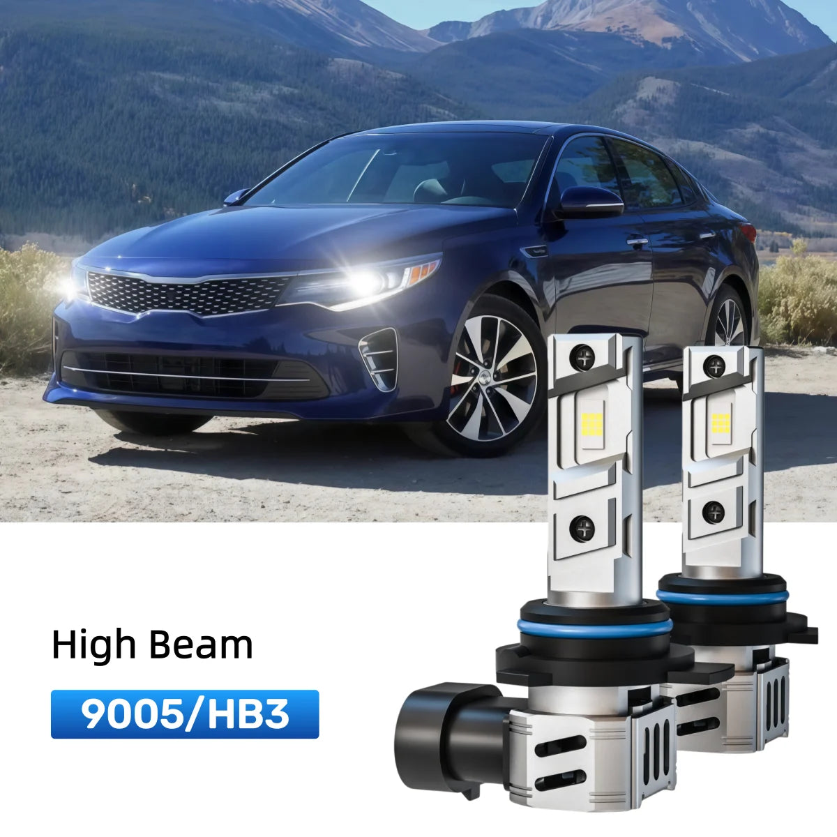 Best 9005 LED high beam bulbs replacement for 2019 Kia Optima