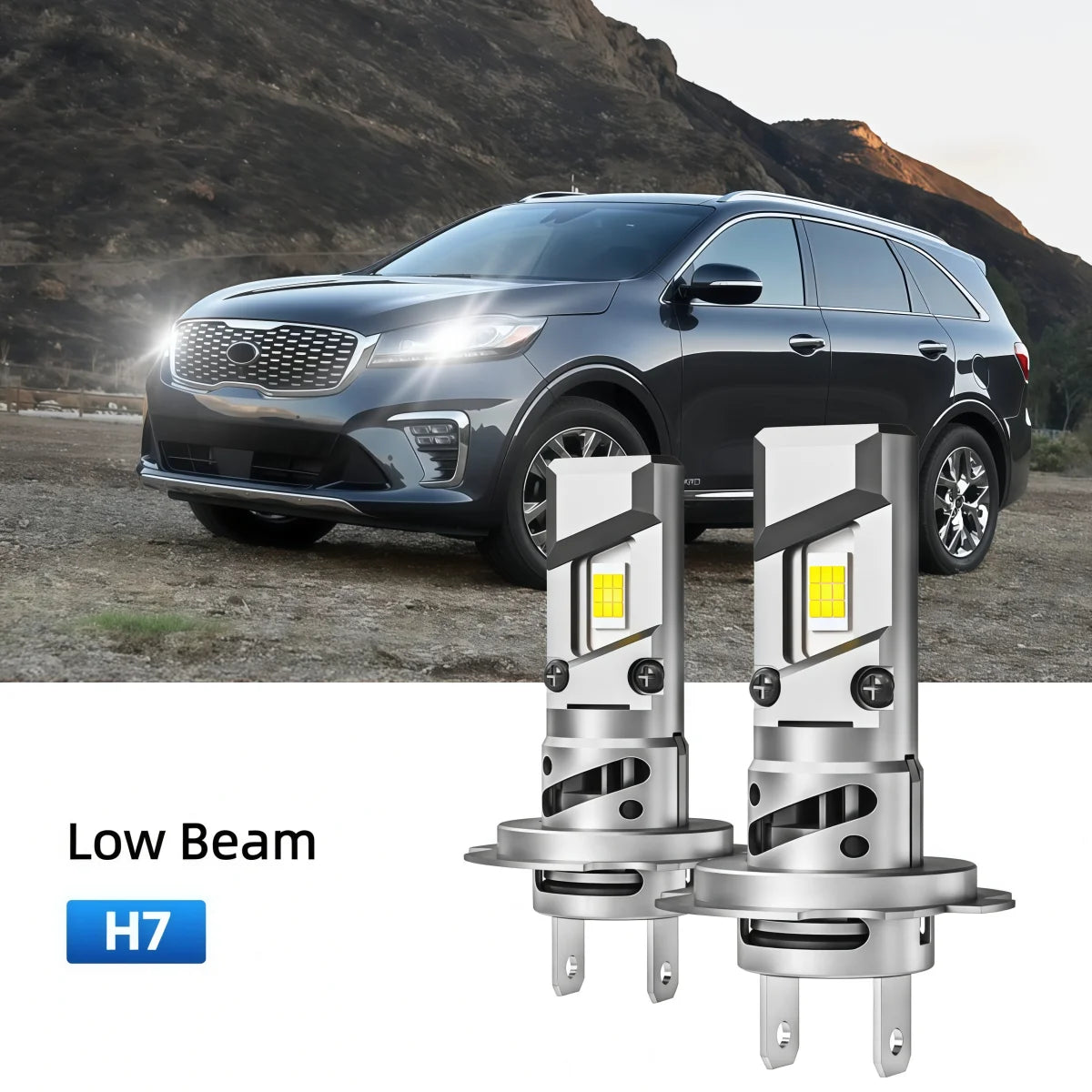 Best H7 LED low beam bulbs replacement for 2019 Kia Sorento