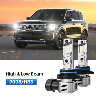 Best 9005 LED headlight bulbs replacement for 2020-2022 Kia Telluride