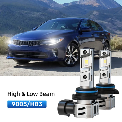 Best 9005 LED headlight bulbs replacement for 2020 Kia Optima