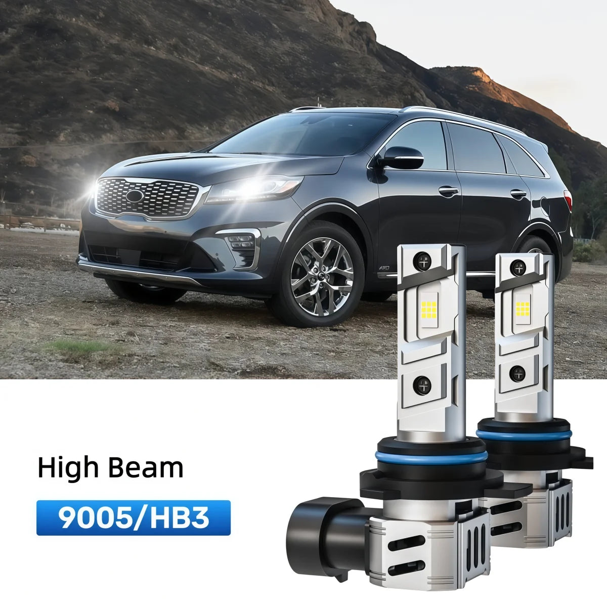 Best 9005 LED high beam bulbs replacement for 2020 Kia Sorento