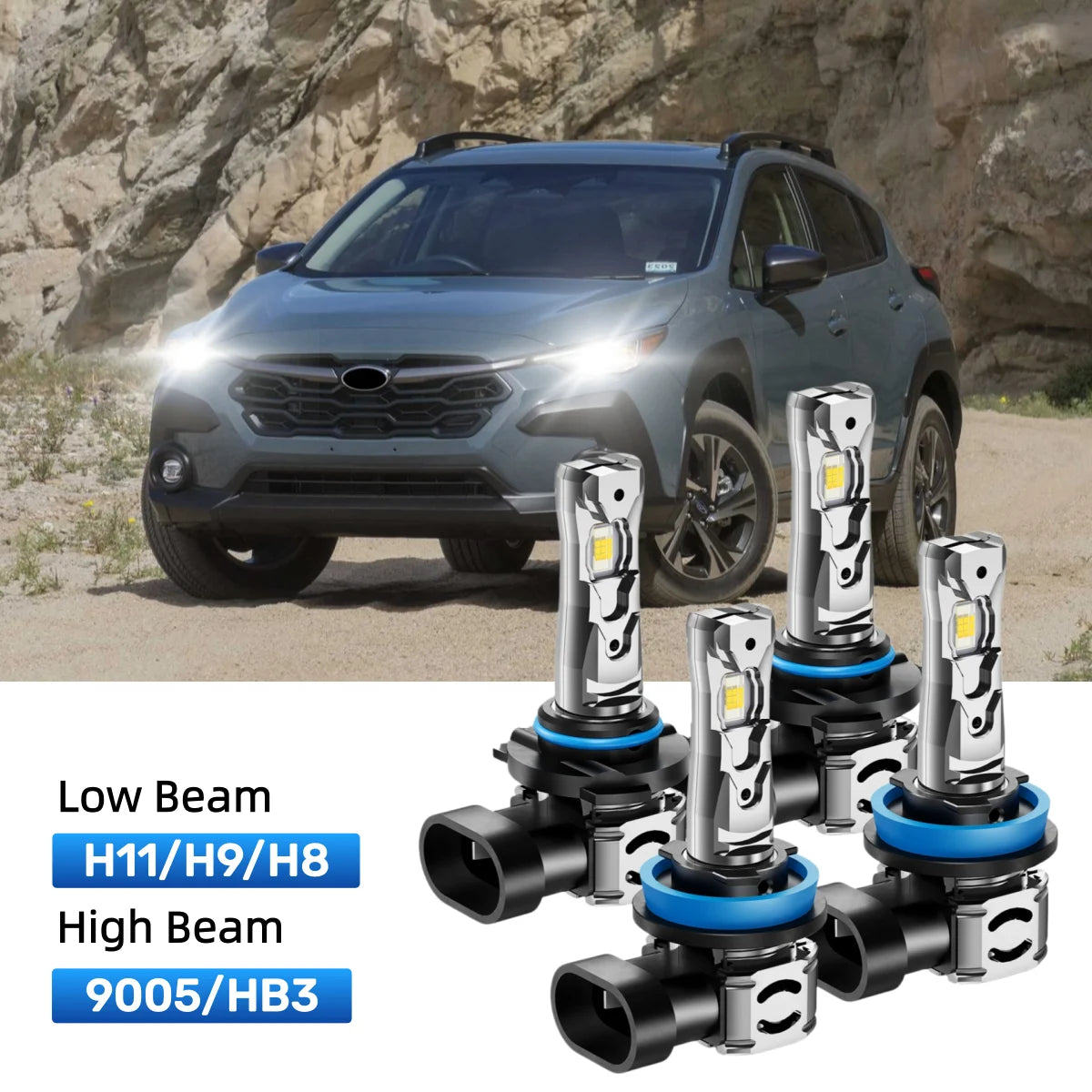 Best LED headlight bulbs replacement for 2022-2023 Subaru Crosstrek