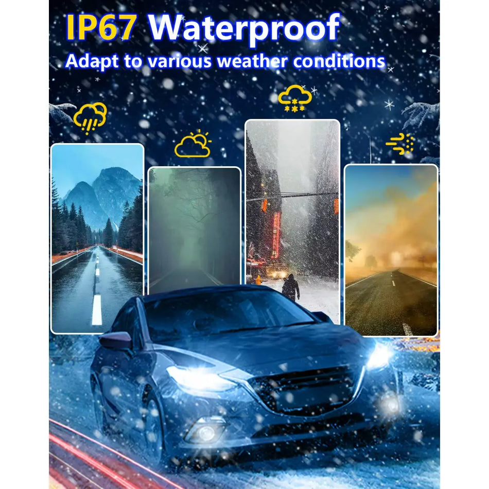 9005 9006 Fog Lamp, Cool White with Cooling Fan, Plug and Play, Pack of 4