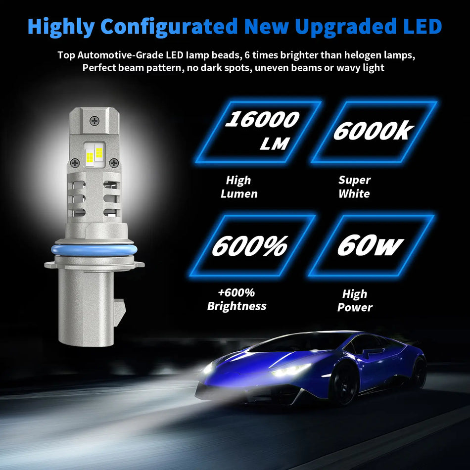 Fit for 1987-1991 Ford F-250 9004 LED Headlight Bulbs | Brighter  And Safer