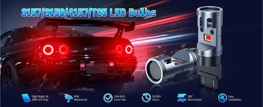 3156 LED Third Brake Light Bulbs have High Brightness