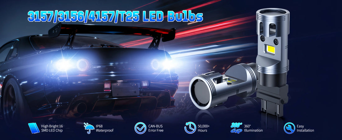 3156 LED DRL light bulbs have high brightness