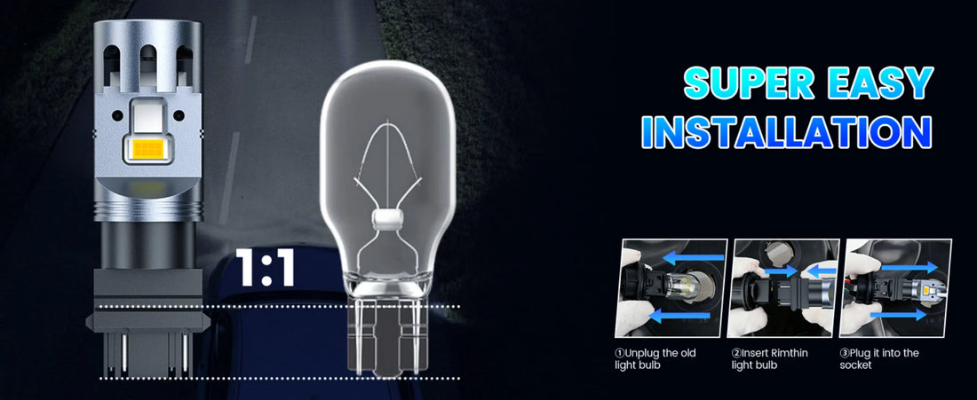3157 Amber LED Side Marker Bulbs are Easy to Install