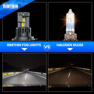E1 Series H4 LED headlight bulbs are brighter than halogen bulbs
