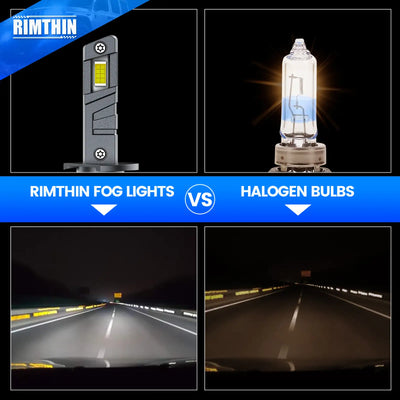 E1 Series H1 LED headlight bulbs are brighter than halogen bulbs
