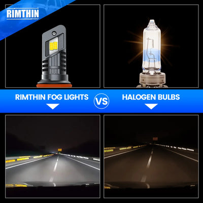 E1 Series LED headlight bulbs are brighter than halogen bulbs