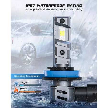 Fit for 2007-2008 Nissan Altima H1 H11 LED Headlight Bulbs Upgrade | Brighter and Clearer