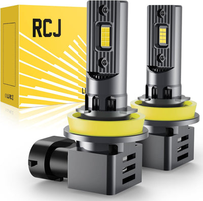 RCJ H11 LED Headlight Bulbs 6000K White
