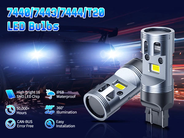 7440 LED DRL lights have high brightness