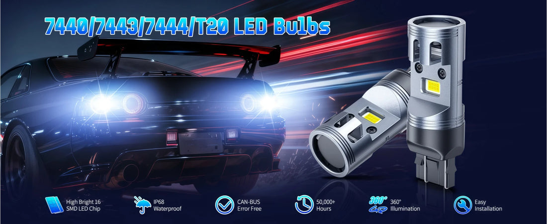 7440 LED DRL light bulbs have high brightness