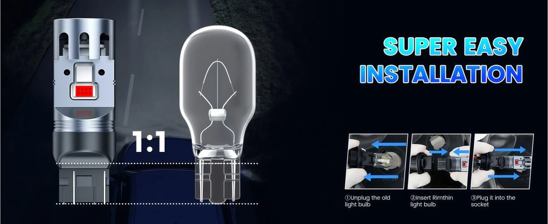 7443 LED High Mount Stop Bulbs are Easy to Install