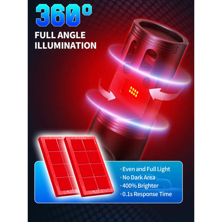 7443 LED Third Brake Light Bulbs Full-angle Lighting