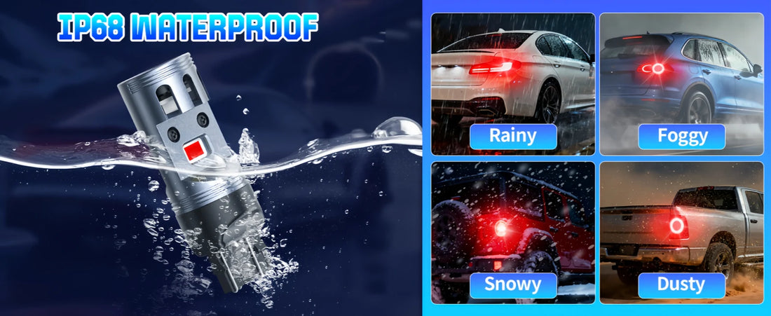 7443 LED Third Brake Bulb with IP67 Waterproof Rating