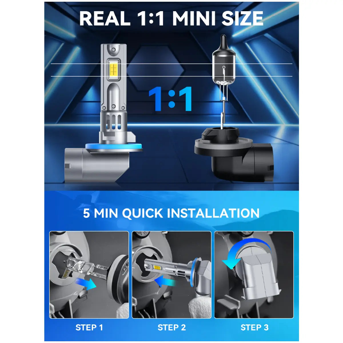 881 886 889 LED Fog Light Bulbs Easy to Install