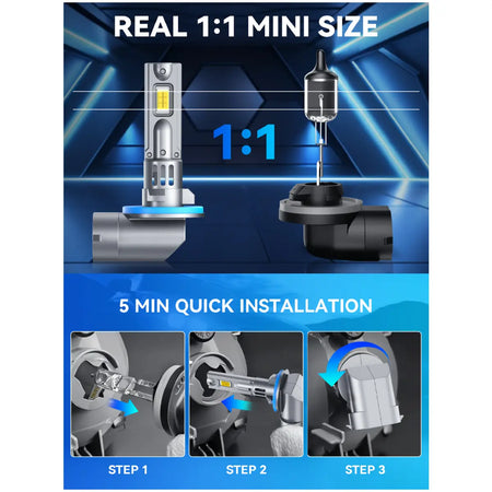 881 886 889 LED Fog Light Bulbs Easy to Install