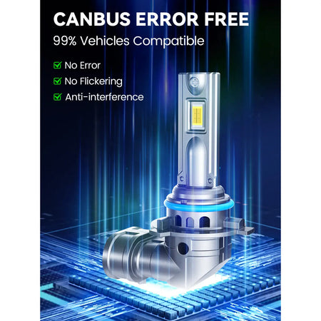 9006 LED Fog Lights Suitable for Most Vehicles