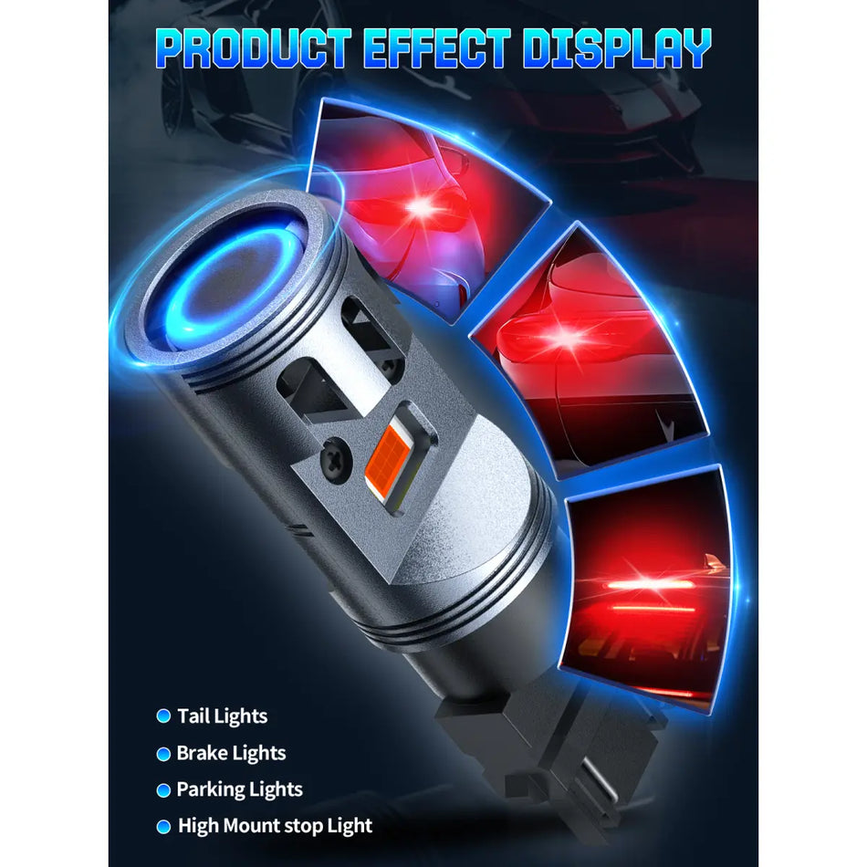 Best 3157 Red LED Turn Signal Light Bulbs