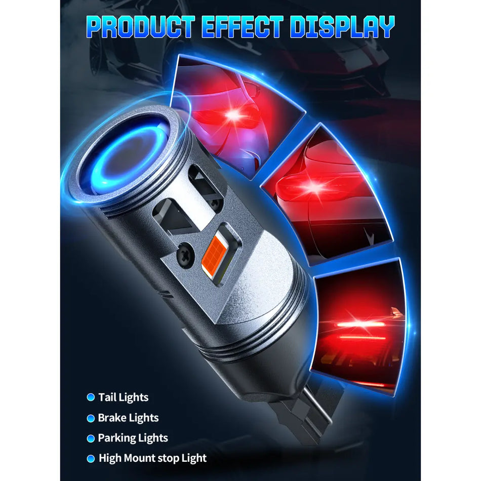 Best 7443 Red LED Turn Signal Light Bulbs