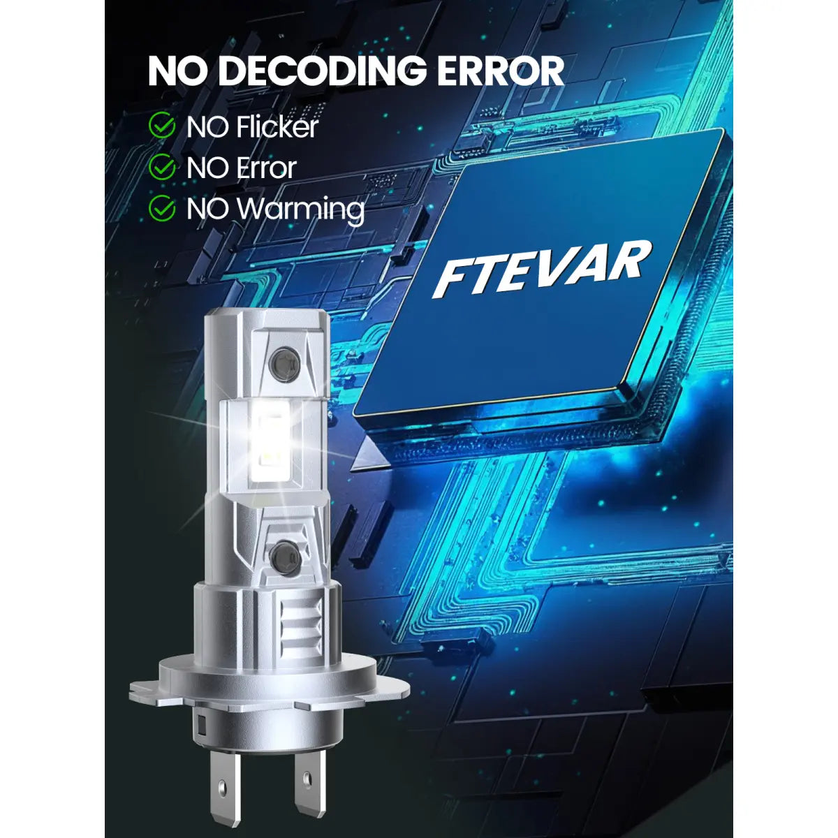 Best H7 LED Headlight Bulbs with CANBus Error Free