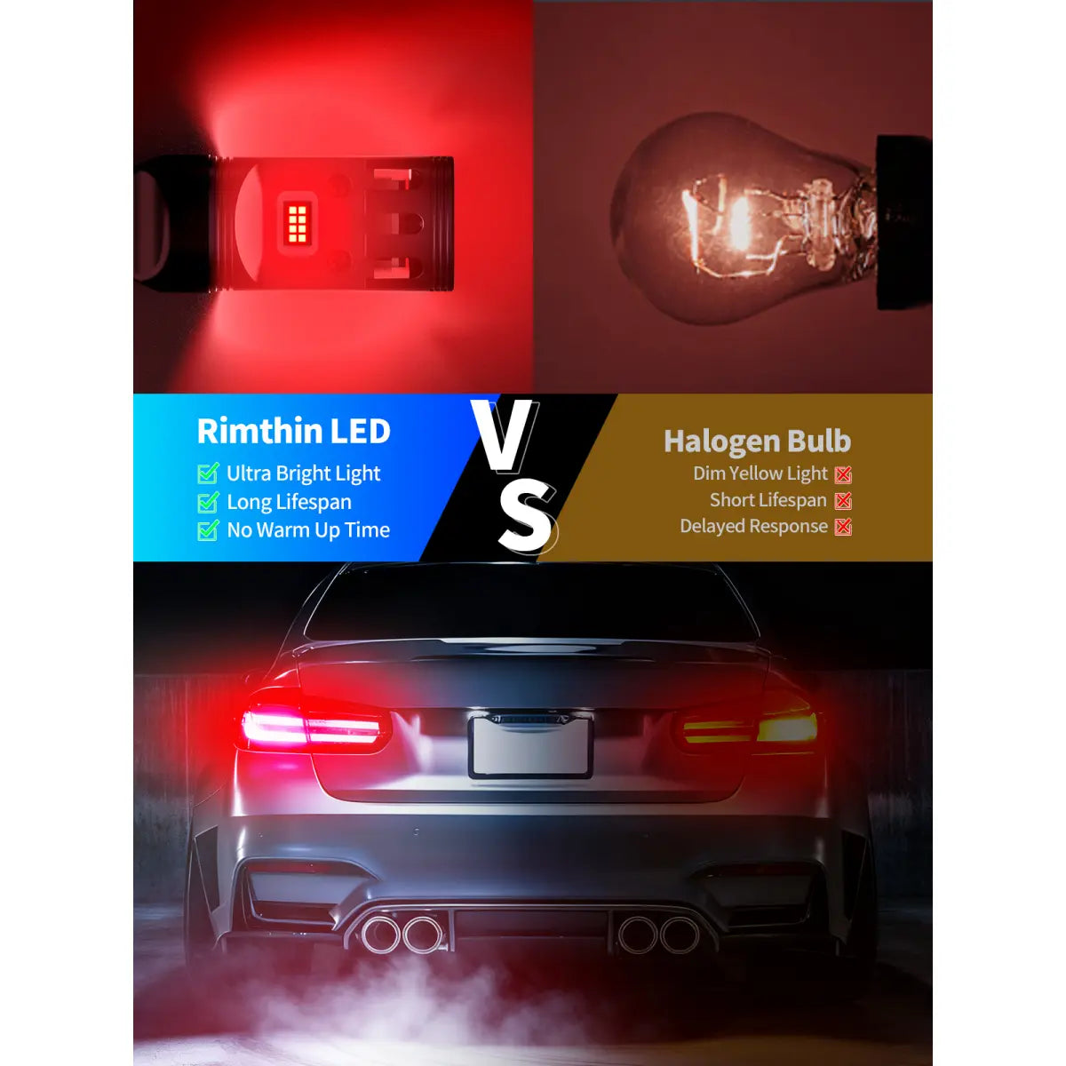 Brightest 7440 LED High Mount Stop Light Bulbs