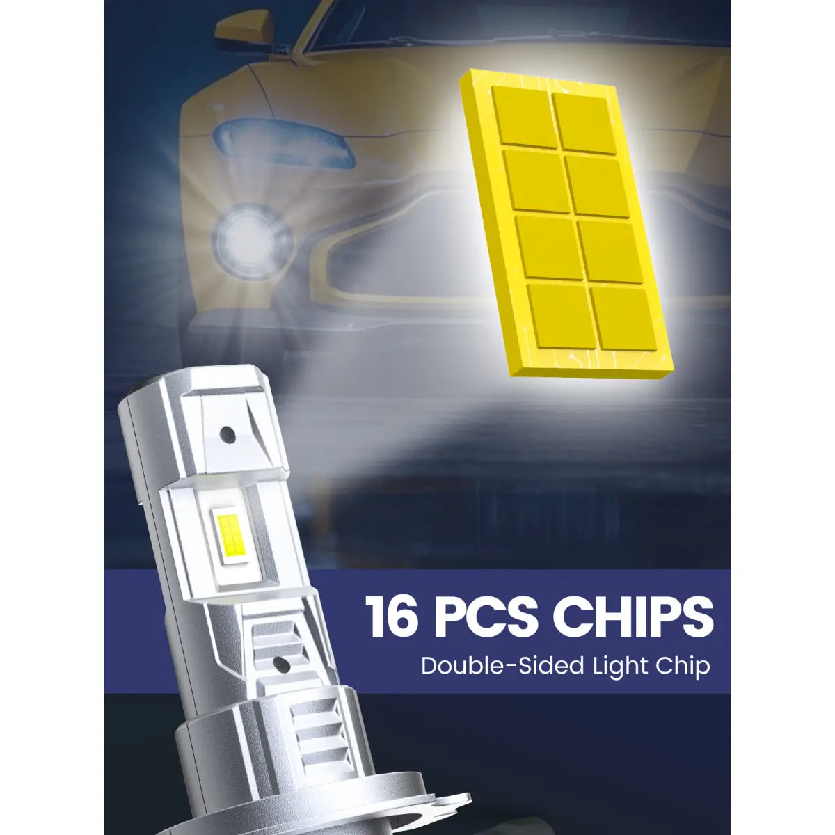 C2 Series H7 LED Headlights use Advanced Chips