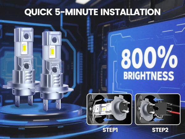 C2 series H7 Light Bulbs have Improved Brightness