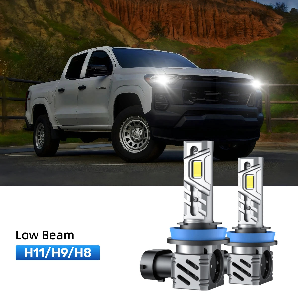 RIMTHIN H11 LED Low Beam Bulbs Fit for 2023 Chevrolet Colorado