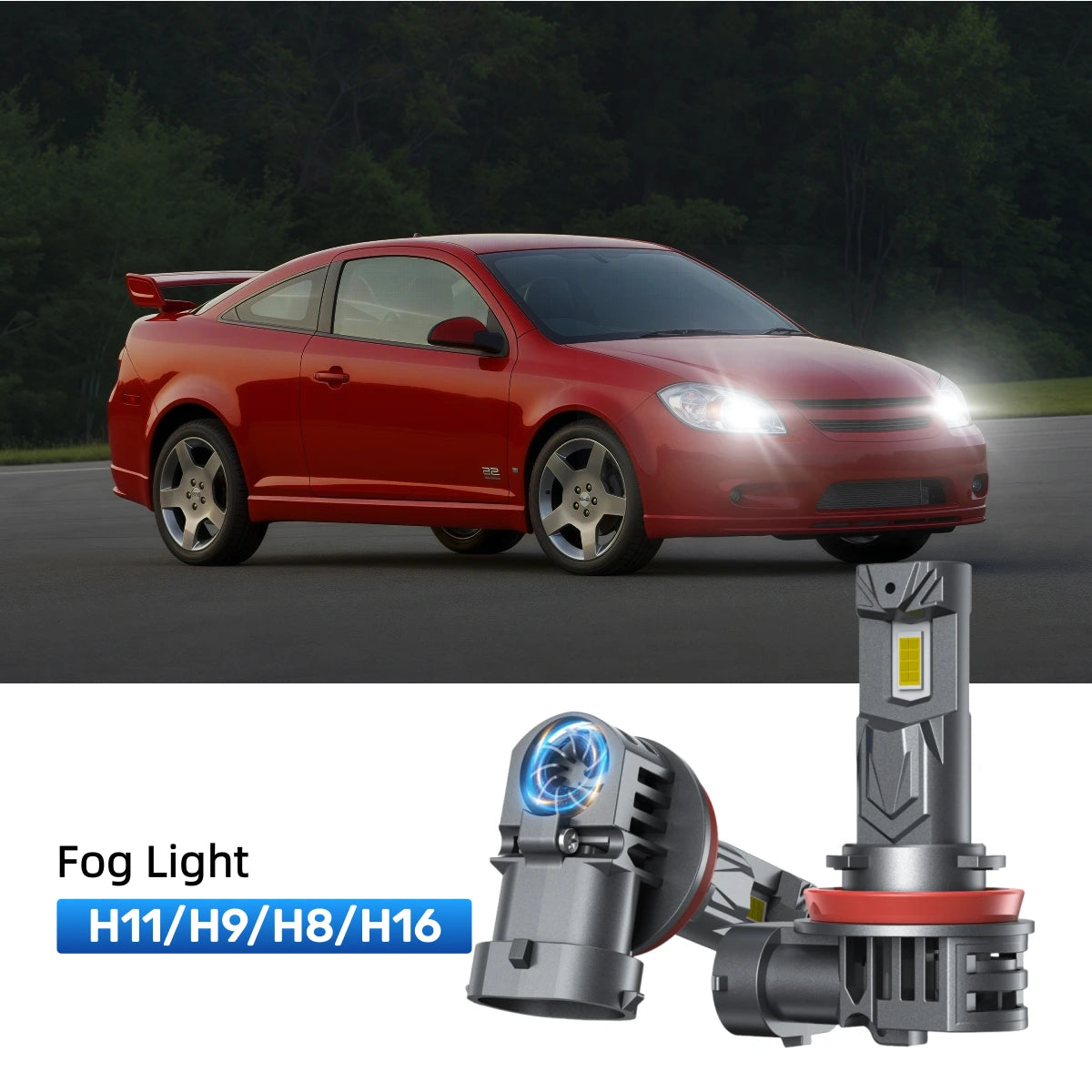 RIMTHIN H11 LED Fog Light Bulbs Fit for 2005-2010 Chevrolet Cobalt