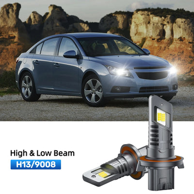 RIMTHIN H13 LED High & Low Beam Bulbs Fit for 2011 Chevrolet Cruze