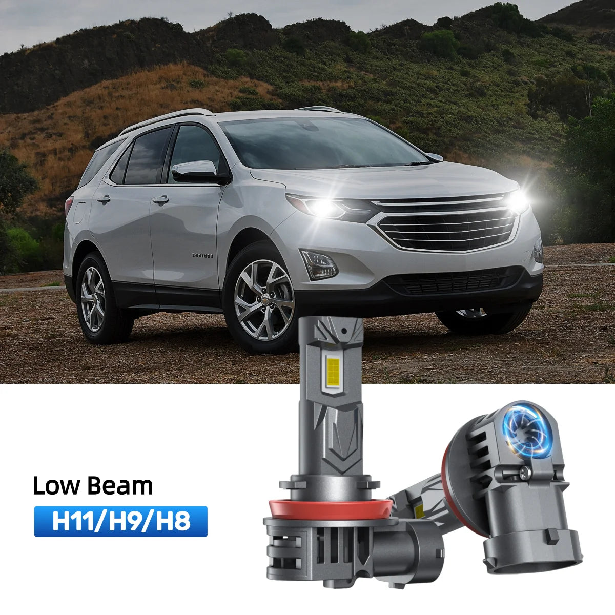 RIMTHIN H11 LED Low Beam Bulbs Fit for 2010-2018 Chevrolet Equinox