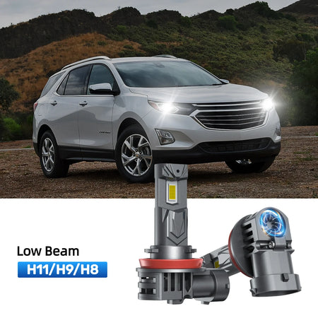 RIMTHIN H11 LED Low Beam Bulbs Fit for 2010-2018 Chevrolet Equinox