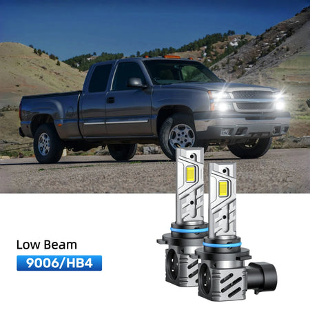 RIMTHIN 9006 LED Low Beam Bulbs Fit for 2001-2003 Chevrolet Silverado 1500 HD