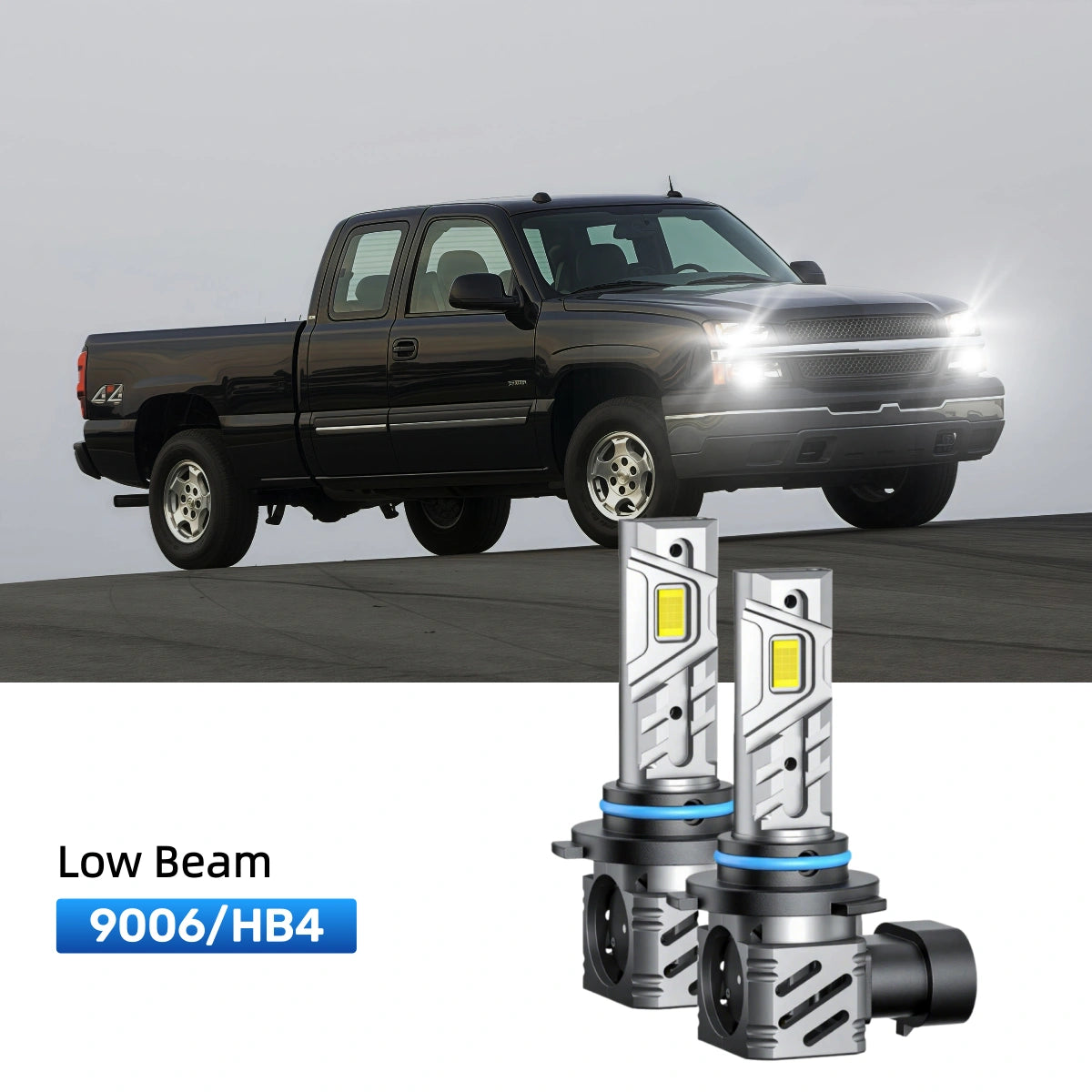 RIMTHIN 9006 LED Low Beam Bulbs Fit for 2005 Chevrolet Silverado 1500 HD